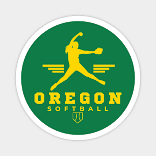 Oregon ducks softball Magnet